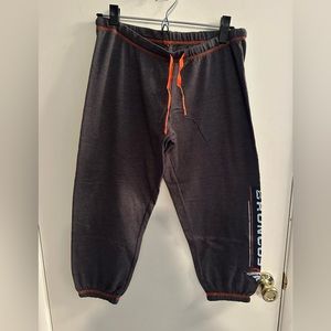 NWT Denver Bronco size small crop jogger